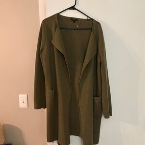 J. Crew Olive Cardigan Sweater